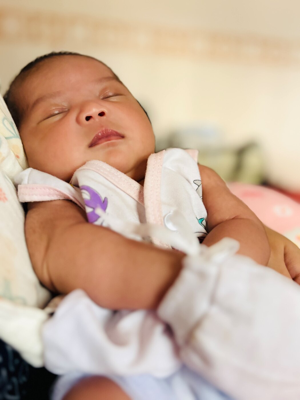 Dorothea Maeve peacefully sleeping